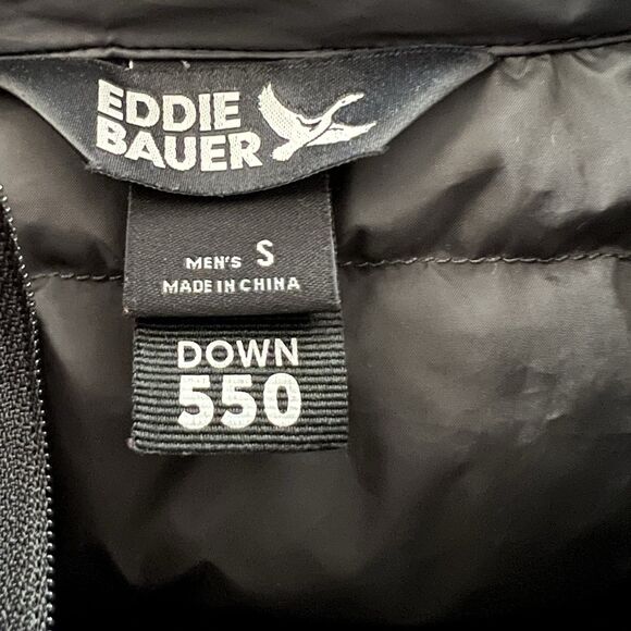 Eddie Bauer Men’s Puffer Vest  Jacket Small Down Filling 550 Down - Picture 3 of 4